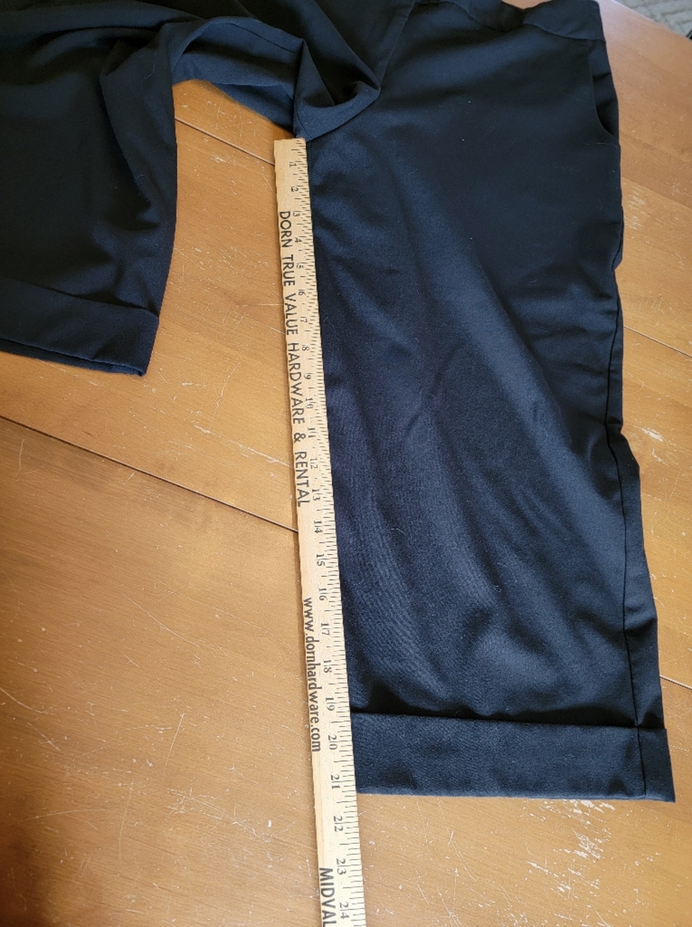 George Black Cropped Wide-Leg Capris Work Wear Size 16 - Picture 9 of 12